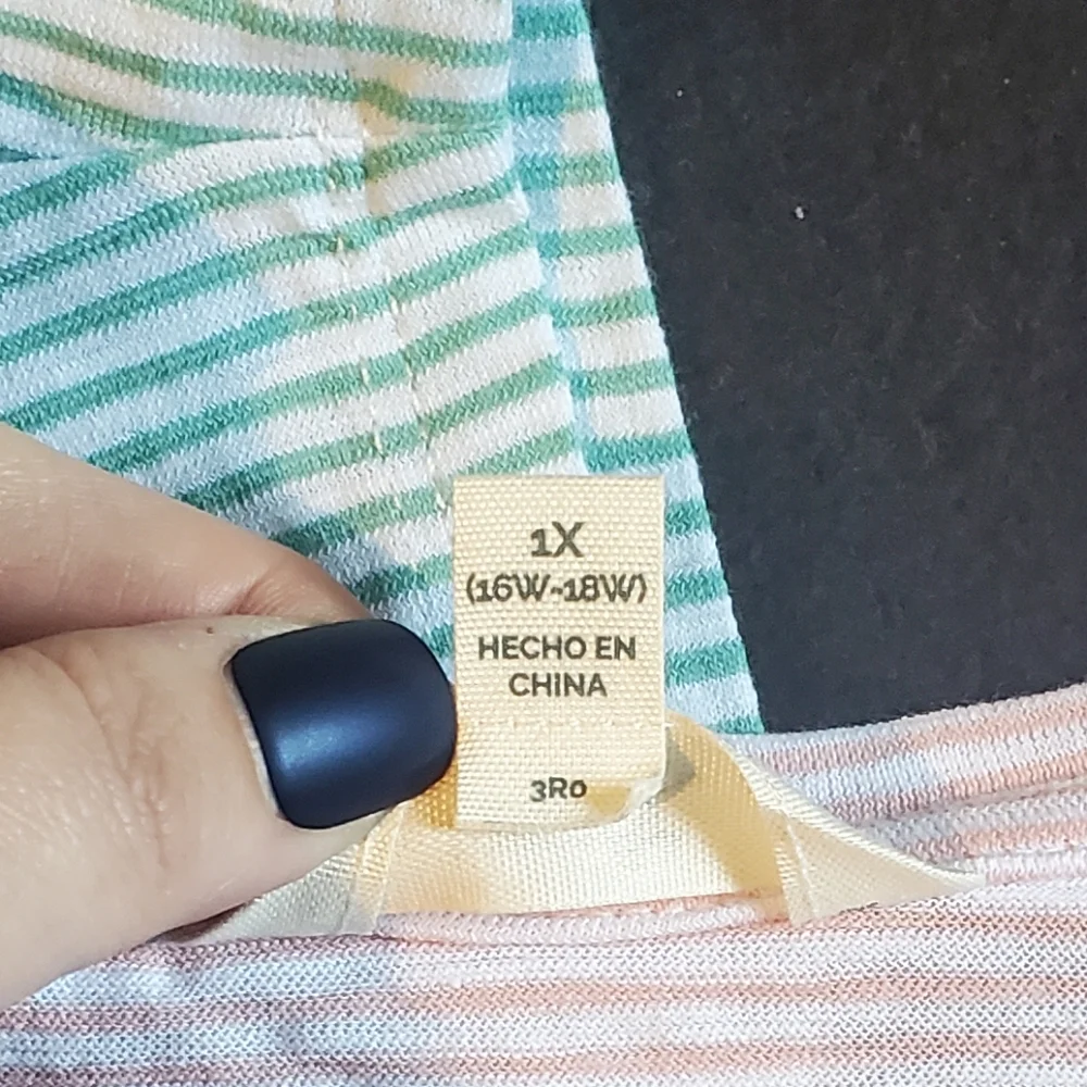 terra & sky - Women's stripped shirts -Sz 1x - Bundle of 2 shirts - Picture 4 of 9